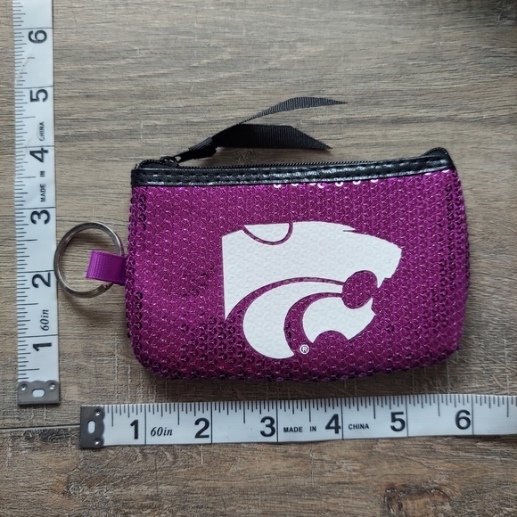 Kansas State Sequin Coin Purse NWT - Picture 4 of 4